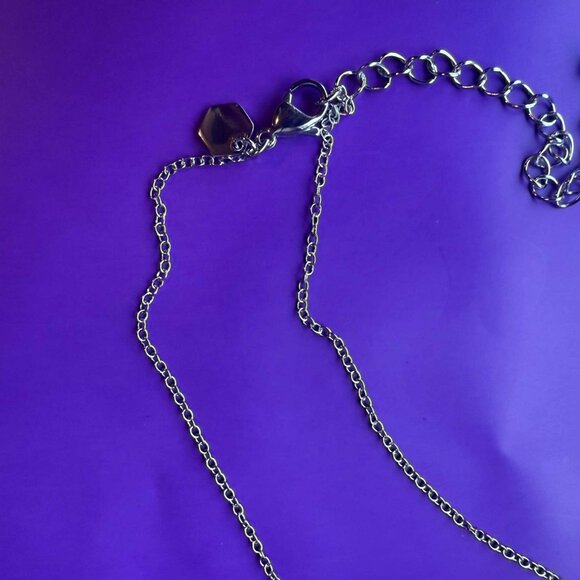 Touchstone Crystal High Point Necklace Swarovski Crystals Gift Rhodium Plated - Picture 4 of 5